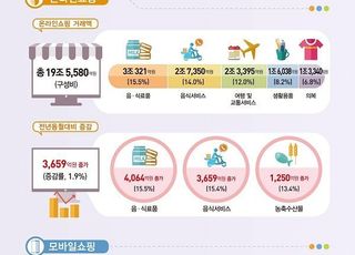 8월 온라인쇼핑 거래액 19.6조원…모바일이 76.6% 차지