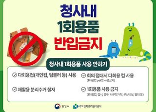 수도권매립지공사 “청사 내 일회용 컵 반입 금지”