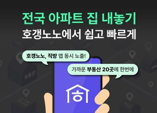 "아파트 매물 검색도 호갱노노"…직방, 전국 집 내놓기 서비스 개시