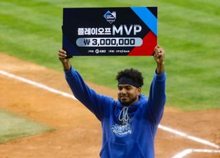 13.2이닝 책임진 삼성 레예스, 플레이오프 MVP