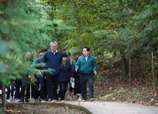 주광덕 남양주시장, 황금산 맨발걷기 길 현장점검