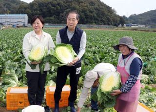 배추 산지 찾아간 한 총리 "김장철 배추 공급에 정부도 최대한 지원"