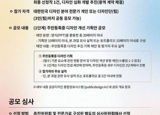 25년만에 주민등록증 디자인 바뀐다…국민 대상 디자인 공모