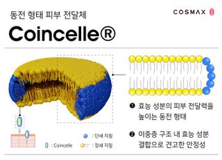 코스맥스, 피부 침투력 높인 신규 전달체 '코인셀' 개발