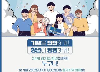 안양시, 경기도 청년기본소득 4분기 신청접수…최대 100만원 지원