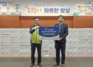 교보證, 결식아동에게 식량키트 280개 전달