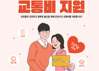 인천시, 임산부 교통비 지원 프로젝트…“임산부에게 큰 호응”