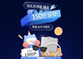 신한카드, SOL트래블 체크카드 발급 150만장 돌파