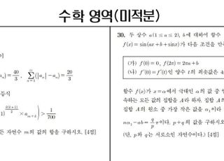 시민단체 "올해 수능 수학 교육과정 외 문항 3개…사실상 킬러문항"