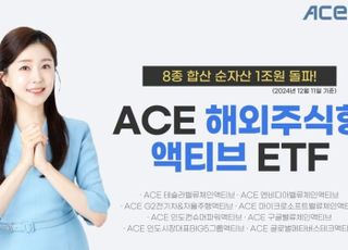 한투운용, ACE 해외주식형 액티브 ETF 합산 순자산액 1조 돌파