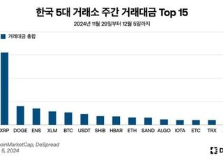 "리플, 국내서 거래대금 높지만 최근 상승은 글로벌이 주도"