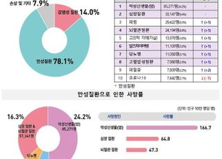 고령화로 인한 질병부담 지속 증가…3년간 만성질환 진료비 연 8.4% 증가세