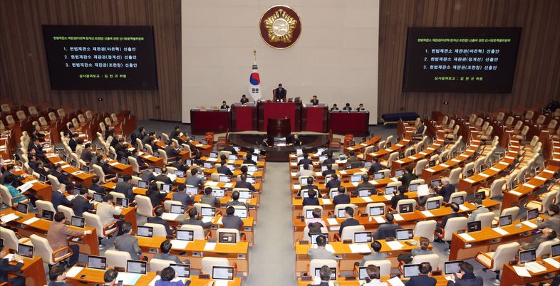 헌정사상 최초 대통령 권한대행 탄핵 …'한덕수 탄핵안' 야당 단독 처리