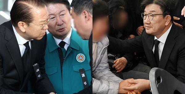 [제주항공 무안참사] 與 '투톱' 권영세·권성동 현장 찾아 유가족 위로…'책임''협력' 강조하며 수습 총력