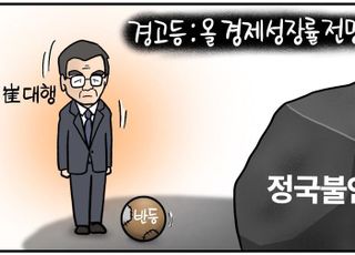 [D-시사만평] 최상목 "올 경제성장률 1.8% 전망"…정국 불안 속 '반등' 가능할까