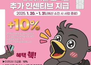 오산시, 설맞이 '오색전' 추가 인센티브 10% 지급