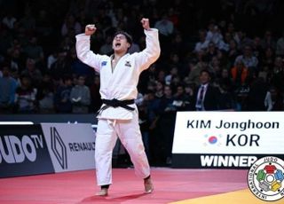 기적적! '세계랭킹 111위' 김종훈, 강자들 연파 뒤 그랜드슬램 유도 90kg 우승