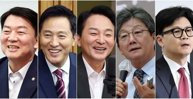 '범여권 후보 적합도'…김문수 38.8% 오세훈 14.7% 홍준표 13.7% 한동훈 12.0% [데일리안 여론조사]