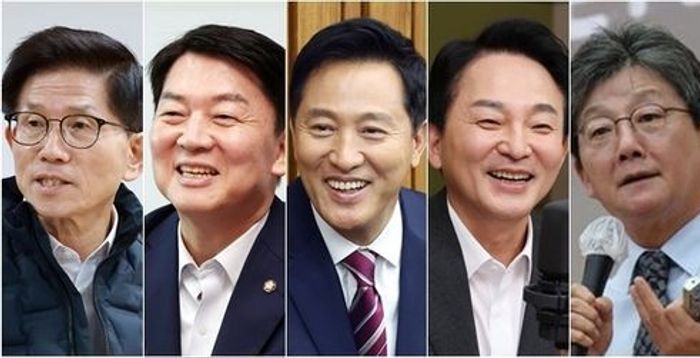 '범여권 후보 적합도'…김문수 38.8% 오세훈 14.7% 홍준표 13.7% 한동훈 12.0% [데일리안 여론조사]