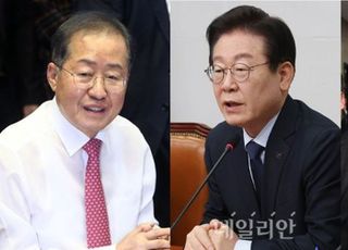 이재명 47.0% vs 홍준표 31.0%, 이재명 45.8% vs 한동훈 24.1% [데일리안 여론조사]