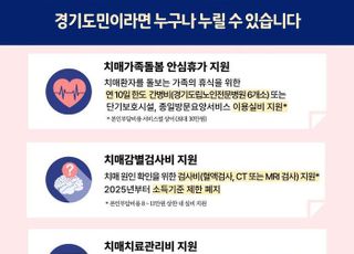 경기도, 치매환자 돌봄 부담줄이는 ‘치매가족돌봄 안심휴가’ 시행