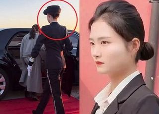 '100만대 1 뚫은 실력자' 태국 총리 옆 미모의 女 경호원 '화제'