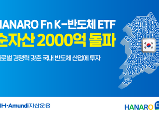 NH아문디운용, 'HANARO K-반도체 ETF' 순자산 2000억 넘어