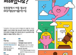 인천시, 아동·청소년 상속채무 문제 해결…법률 서비스 및 비용 지원