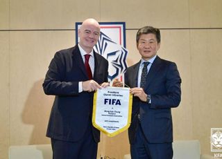 FIFA 인판티노·AFC 셰이크 살만 회장, 정몽규 회장에 축하서신