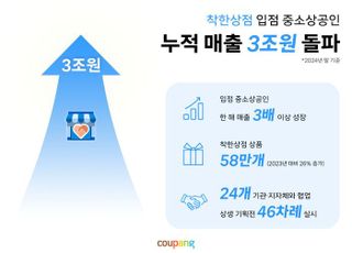 쿠팡, '착한상점' 누적 매출 3조원…중소상공인 판로 개척