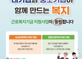 대·중소기업 근로자 간 복지 격차 완화에 300억원 투입…전년대비 28% 증액