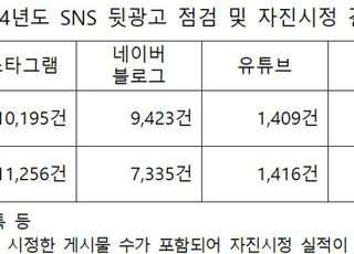 지난해 ‘SNS 기만광고’ 게시물 2만2011건 달해