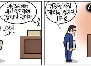 [D-시사만평] '압도적 1위'한 이재명?…[여론조사] 거짓말 가장 잘하는 정치인은?