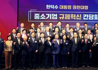 중기중앙회, 한덕수 대통령 권한대행과 '中企 규제혁신 간담회' 개최