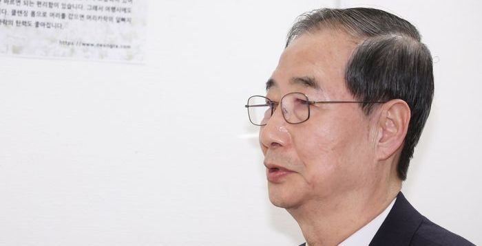 한덕수, '김문수 단일화 미온적' 질문에 "믿는다"
