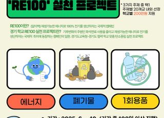 경기도교육청, '학교 RE100 실천 프로젝트' 가동