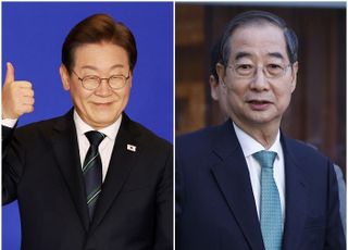 이재명 51.6 vs 한덕수 36.4…이재명 51.9 vs 김문수 34.8 [데일리안 여론조사]
