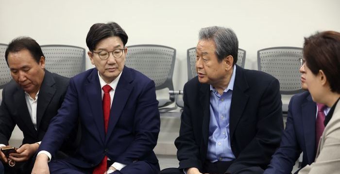 김무성·유준상, '단일화 촉구 단식' 중단…"아름다운 단일화 이루지 못할 상황"