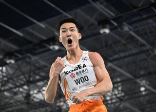 파리 충격 딛고 일어선 우상혁, 왓그래비티챌린지 우승