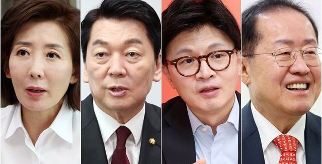'김문수 경선 경쟁자' 나경원·안철수·한동훈·홍준표, "참담" "정치공작극"