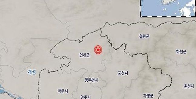 경기 연천서 규모 3.3 지진 발생…유감 신고 총 12건 접수