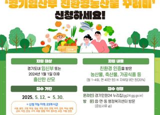 경기도 ‘임산부 친환경농산물 꾸러미’…1인당 40만원 상당
