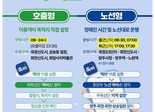 양주시, ‘똑버스’ 노선 확대… 회천신도시·서울 노원역까지 연결