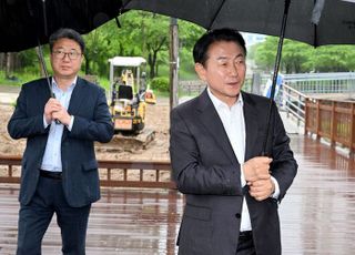 의정부시, 송산3동 녹지대 다목적 쉼터 조성 현장 점검
