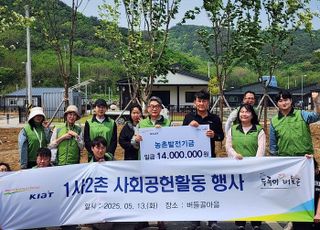 KIAT, 철원 버들골 마을 조성에 1400만원 기부
