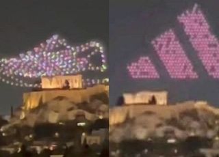 "문화유산 짓밟은 아디다스"…그리스 뒤집어 놓은 드론쇼, 무슨 일?