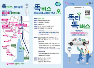 의왕시, 수요대응형 '의왕 똑버스, 경기 프리미엄버스' 도입