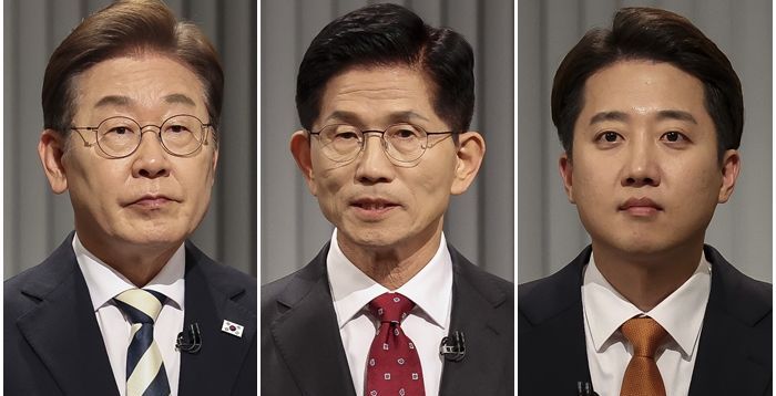 [TV토론] 김문수 "가짜" 이준석 "사이비" 꺼내 맹공…이재명 "왜곡 말라" 맞불