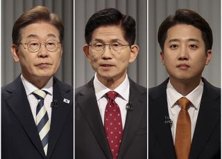 이재명 46.6%·김문수 37.6%, 좁혀진 지지율 격차…이준석 10.4% [리얼미터]