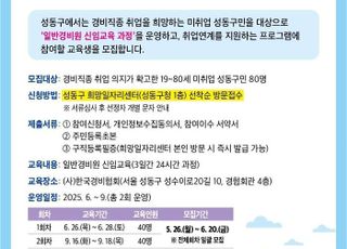 서울 성동구,경비업 취업 지원 프로그램 운영…참여자80명 모집